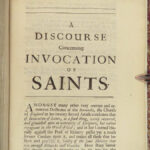 1684 Concerning Invocation of Saints 1ed Anti Catholic Samuel Freeman Protestant