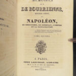 1829 Napoleon Bonaparte 1ed Memoirs by Bourrienne French Revolution 10v SET