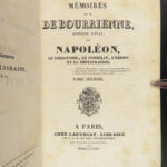 1829 Napoleon Bonaparte 1ed Memoirs by Bourrienne French Revolution 10v SET