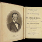 1860 Life of Abraham LINCOLN and Hamlin pre Civil War SLAVERY Debates Douglas