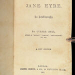 1891 JANE EYRE Charlotte Bronte Gothic Feminism Currer Bell CLASSIC Novel Leather