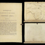 1829 AFRICA Voyages Slavery 1ed Clapperton Journal Slaves Mungo Park HUGE MAP