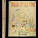 1933 Walt DISNEY 1ed Three Little Pigs Children’s Fable Big Bad Wolf Illustrated