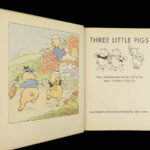 1933 Walt DISNEY 1ed Three Little Pigs Children’s Fable Big Bad Wolf Illustrated