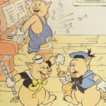 1933 Walt DISNEY 1ed Three Little Pigs Children’s Fable Big Bad Wolf Illustrated