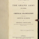 1825 NAPOLEON Bonaparte 1ed Grand Army Russia Baron Gourgaud Comte de Segur Duel