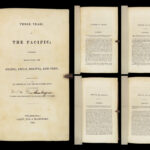 1834 AUTHOR SIGNED 1st/1st Three Years in Pacific US NAVY Voyages SOUTH AMERICA