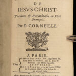 1665 Imitation of Christ Thomas a Kempis French Corneille Bible Prayers ART