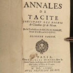 1681 TACITUS Annals Histories Roman Empire Nero Caligula Rome French Ablancourt