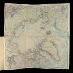 1910 The North Pole 1ed Robert E. PEARY Arctic Expedition Exploration Voyage MAP
