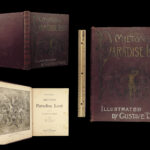 1890 John Milton Paradise Lost Gustave Dore Gallery Illustrated FOLIO Literature