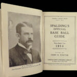 1914 BASEBALL 1ed Spalding Guide COBB Tris Speaker Mathewson Shoeless J Jackson