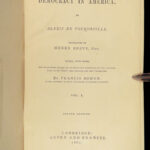 1863 Democracy in America De Tocqueville Government Political Philosophy English