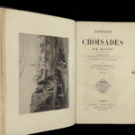 1862 History of CRUSADES Michaud Holy Wars Jerusalem MAP 4v SET Knights Templar