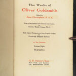 1908 EXQUISITE Oliver Goldsmith Irish Literature FINE BINDING Ltd ed of 100