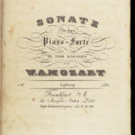 1830 Wolfgang Amadeus MOZART 4-Hand PIANO Sonatas Classical Music Fantasia in Fm