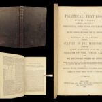 1860 Political Textbook 1ed SLAVERY Abe Lincoln Douglass Civil War Government