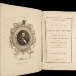 1866 Abraham Lincoln 1st ed  Life & Character Bancroft Civil War Assassination