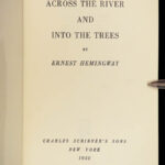 1950 HEMINGWAY 1st/1st Across the River & Into the Trees Classic American Novel