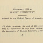 1950 HEMINGWAY 1st/1st Across the River & Into the Trees Classic American Novel