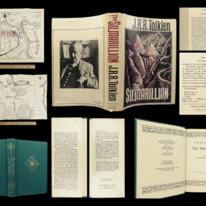 1977 JRR Tolkien 1st ed Silmarillion Lord of the Rings Middle Earth + MAP