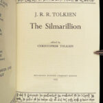 1977 JRR Tolkien 1st ed Silmarillion Lord of the Rings Middle Earth + MAP