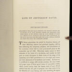 1868 Confederate 1ed Jefferson Davis CSA Civil War Slavery Gettysburg Vicksburg