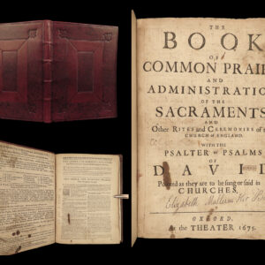 1675 Oxford Book of Common Prayer Church of England Anglican GUNPOWDER PLOT