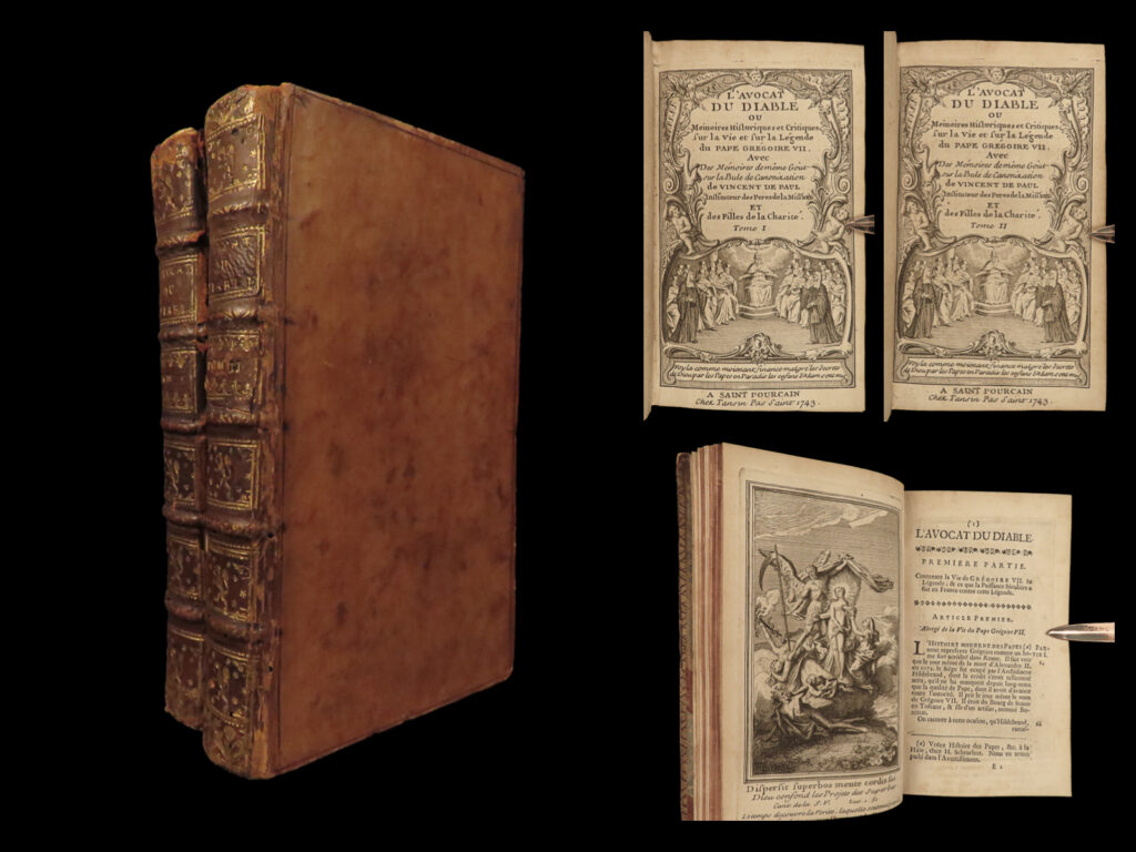 1743 devil’s advocate pope gregory vii hildebrand charles adam 2v fouquet arms | a rare 18<sup>th</sup>-century history of pope gregory vii, the 11<sup>th</sup>-century catholic reformer. Monk hildebrand, who later became gregory vii, helped establish papal authority and catholic church electoral bodies – a power struggle which lingered throughout europe. Author charles adam published an 18<sup>th</sup>-century treatise on the life and papacy of gregory vii which includes articles on catholic rites and rituals, ecclesiastical law, and power struggle at the top of the church.