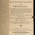 1778 Mathematics & Physics Ozanam Recreations Magic Navigation Optics Science 4v