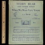1926 Winnie the Pooh 1st Teddy Bear Songs When We Were Young Milne Illustrated