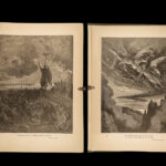 1890 Milton Paradise Lost Gustave DORÉ Bible ART Genesis Eden Adam Eve FOLIO