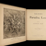 1890 Milton Paradise Lost Gustave DORÉ Bible ART Genesis Eden Adam Eve FOLIO