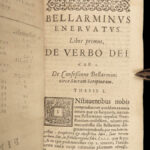 1629 PURITAN William Ames John Calvin Calvinism vs Jesuit Cardinal Bellarmine
