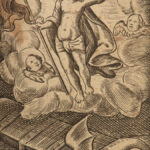 1663 Luneberg German Bible Illustrated Catechism 56 Woodcut Scenes FINE BINDING