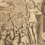 1663 Luneberg German Bible Illustrated Catechism 56 Woodcut Scenes FINE BINDING