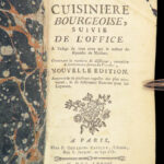 1777 Cookbook MENON French Cuisine Cooking for Women Wine Liquor Food Recipes