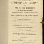 1866 CIVIL WAR 1st/1st Battles Speeches Confederate Union Lincoln Assassination