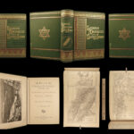 1886 ISRAEL 1ed Lebanon Damascus Jordan Jerusalem Syria PALESTINE Holy Land MAPS