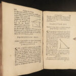 1681 Compass RARE Mathematics 1ed Henrion Geometry Proportion Sector Illustrated