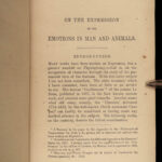 1873 Charles DARWIN 1ed Expression of Emotions in Man & Animal EVOLUTION Science