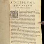 1581 TACITUS Annals Histories Roman Empire Nero ROME Lipsius FAMED Plantin Press