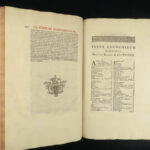 1722 Honour of Richmond 1ed Gale Medieval Yorkshire MAP Genealogy Coins HUGE