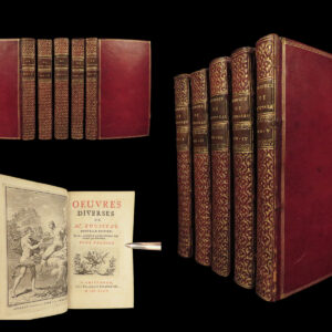 1734 EARLY & BEAUTIFUL Jean-Jacques Rousseau Philosophy MAGIC Girdle 5v Set RARE