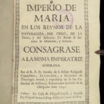 1742 Spanish Mariology Serafin San Felipe Imperio de Maria Palma SPAIN Catholic