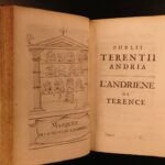 1699 Life & Comedies of TERENCE Greek Roman Plays Theatre French Latin Dacier 3v