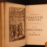 1699 Life & Comedies of TERENCE Greek Roman Plays Theatre French Latin Dacier 3v