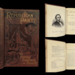 1888 Republican Party 1ed American Politics Lincoln Hamilton Grant Illustrated