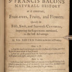 1658 RARE Austen on Francis Bacon Natural History Philosophy Science Experiments