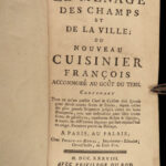 1738 Cookbook Wine Making Liquor Baking French Cuisine Cooking Deserts Liger